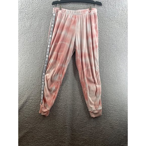 Juicy Couture Woman's Velour Pink Tie Dye Joggers Track Suit Bottoms Size Small - Picture 1 of 9
